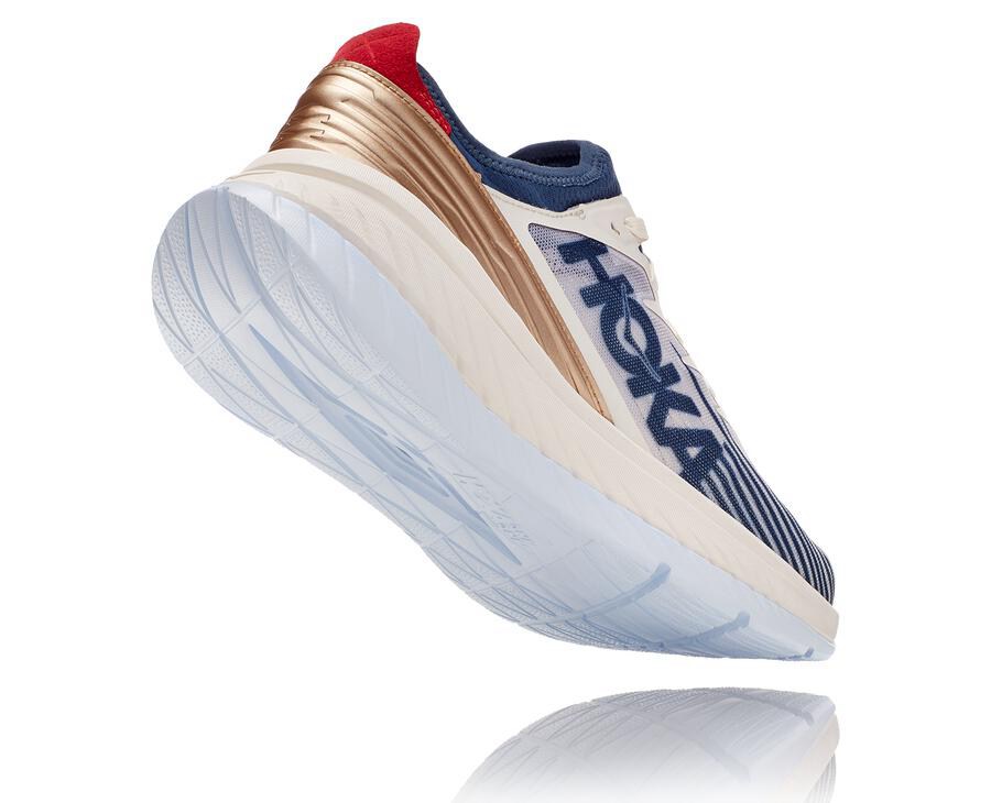 Hoka One One Tenisky Damske Biele/Modre - Carbon X-SPE - 21360-FXHK